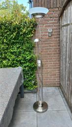 Staande lamp met leeslamp, dimbaar, Huis en Inrichting, Lampen | Vloerlampen, Ophalen, Gebruikt, 150 tot 200 cm