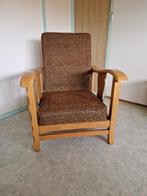 Vintage eikenhouten stoel, Ophalen, Hout, Gebruikt, Bruin