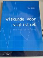 Wiskunde voor statistiek, Boeken, Studieboeken en Cursussen, Verzenden, Beta, Zo goed als nieuw, HBO