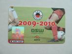 Seizoenclubcard  Excelsior  2009/2010  Groene achterkant, Ophalen of Verzenden, Gebruikt, Overige binnenlandse clubs, Overige typen