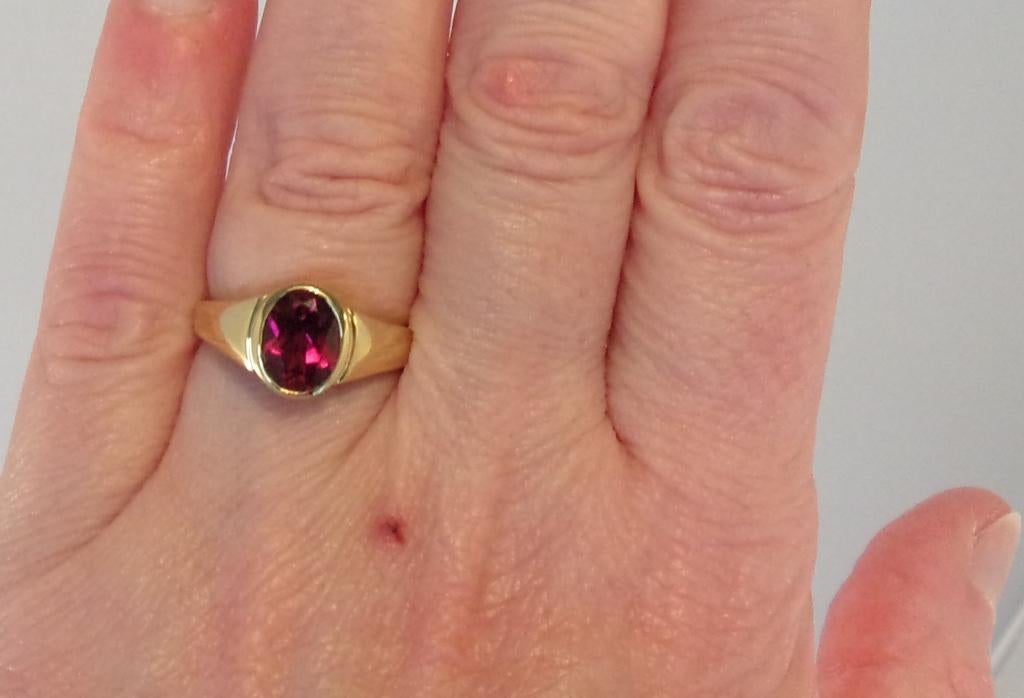 Nieuwe gouden designer ring – Harry Ivens met Rhodoliet, 18 tot 19, Verzenden, Nieuw, Dame of Heer