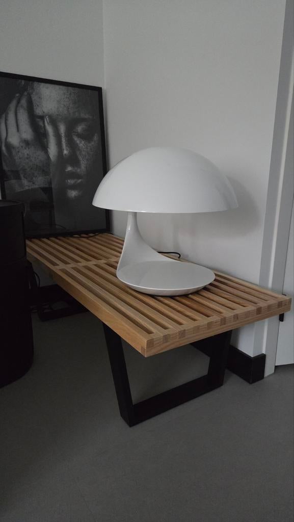 Martinelli Luce Cobra tafellamp wit, Ophalen, Zo goed als nieuw, 50 tot 75 cm