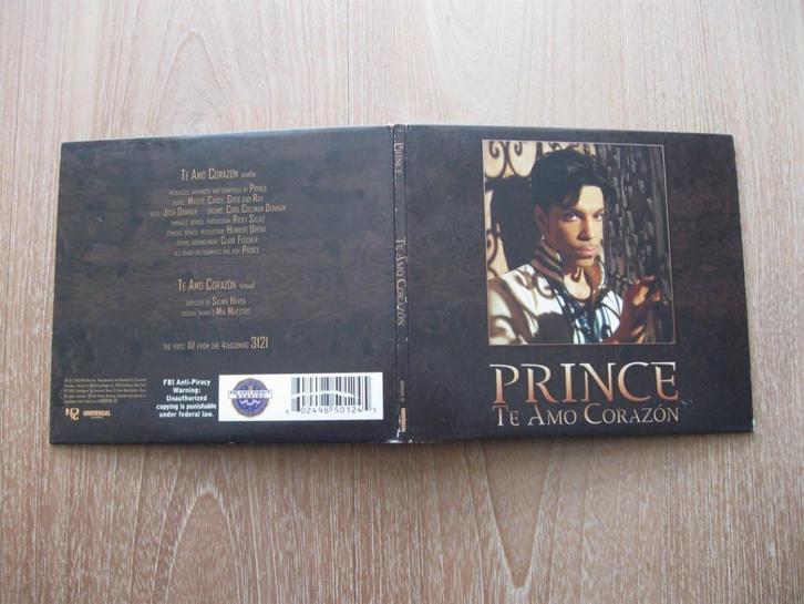 CD + DVD Prince - Te Amo Corazón, Cd's en Dvd's, Cd Singles, Gebruikt, Pop, 1 single, Ophalen of Verzenden