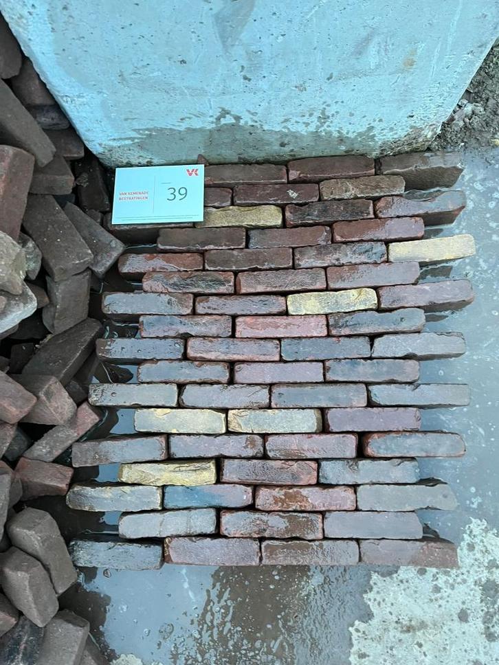 gebruikt oud gebakken waaltjes genuanceerd, Tuin en Terras, Tegels en Klinkers, Gebruikt, Klinkers, Keramiek, Ophalen of Verzenden