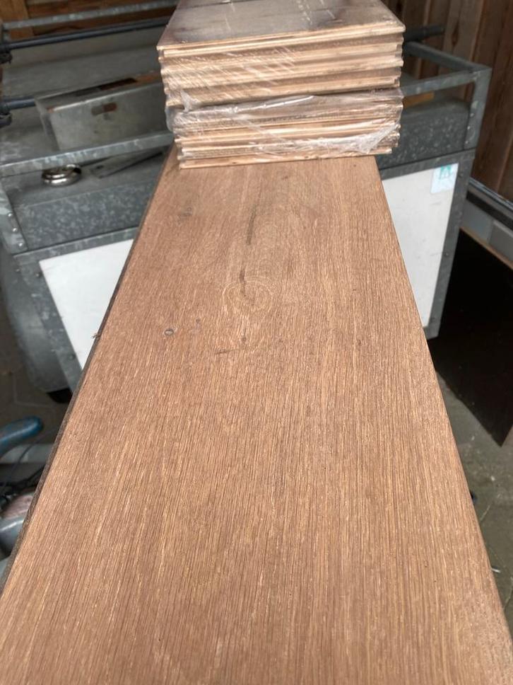 Eiken vloerplanken multiplank 6 m2, Doe-het-zelf en Verbouw, Vloerdelen en Plavuizen, Nieuw, Vloerdelen of -planken, Hout, 150 cm of meer