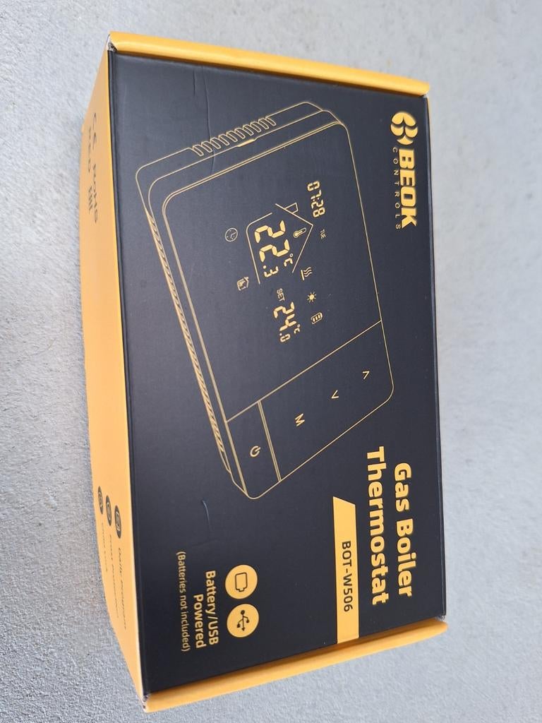 Thermostaat WiFi smart Tuya Beok 2-draads, Thermostaat, Minder dan 30 cm, Nieuw, Minder dan 60 cm