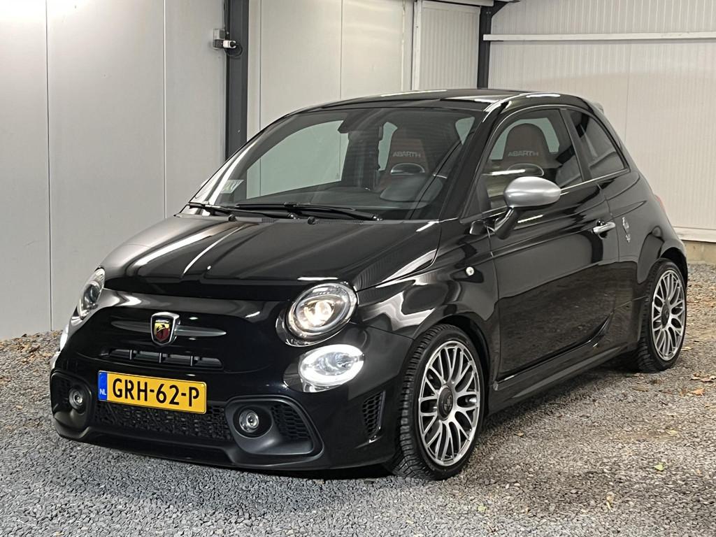 Abarth 595 1.4 T-Jet Turismo 70th Anniversary AUTOMAAT 165PK, Auto's, Abarth, 15 km/l, Gebruikt, 4 cilinders, Zwart