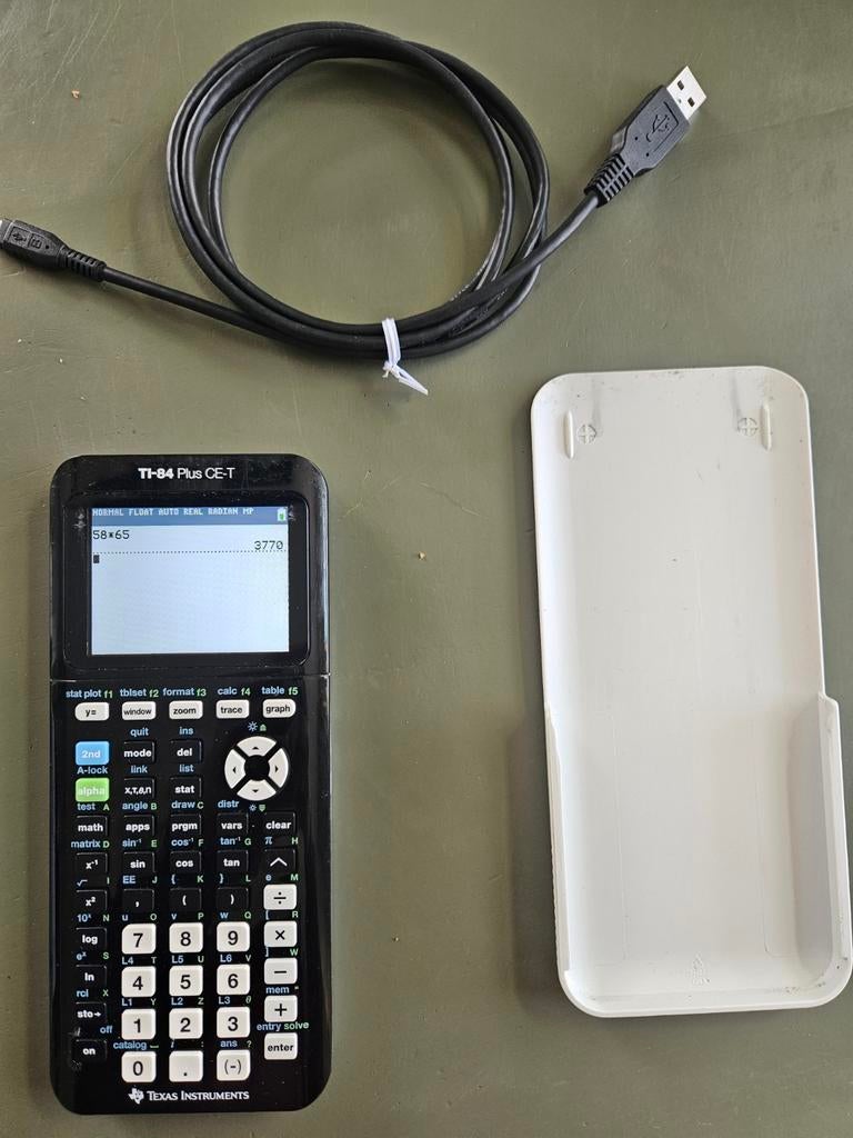 Rekenmachine  TI-84Plus CE-T, Ophalen, Grafische rekenmachine, Zo goed als nieuw