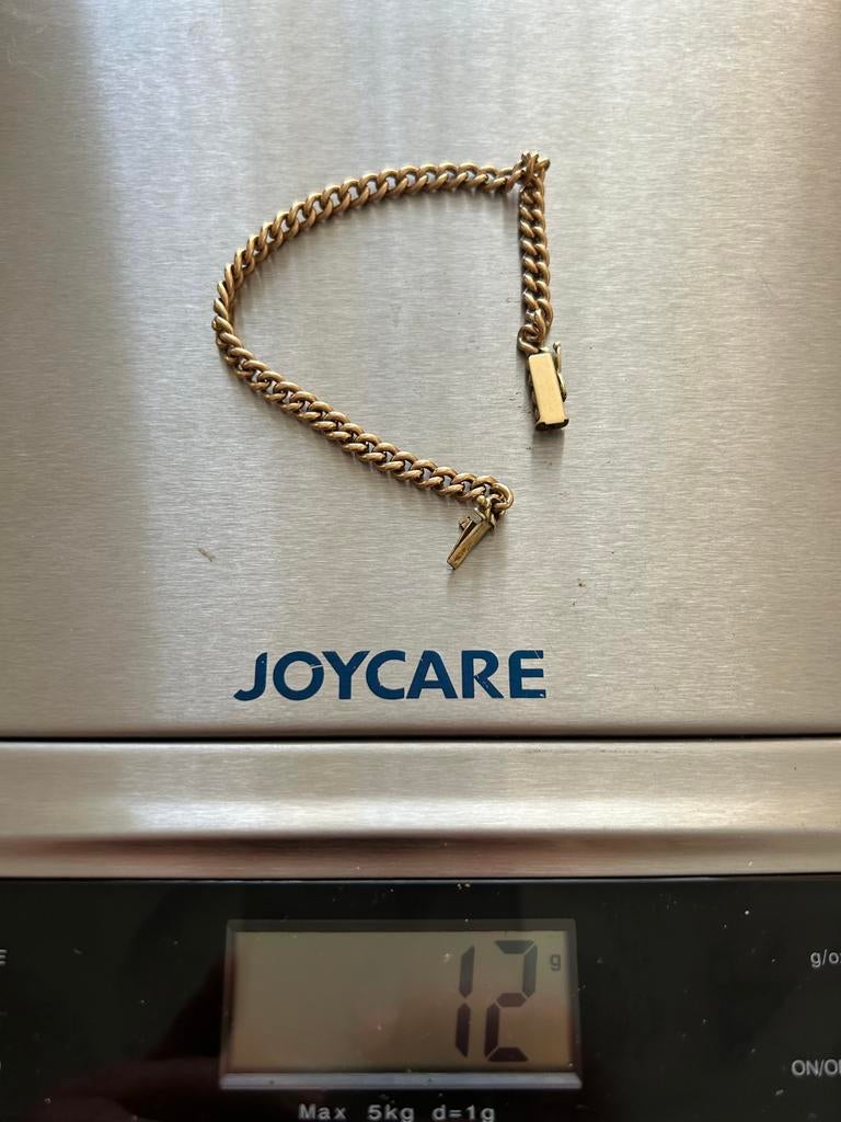 14 karaats gouden armband, Sieraden, Tassen en Uiterlijk, Armbanden, Ophalen of Verzenden, Zo goed als nieuw, Goud