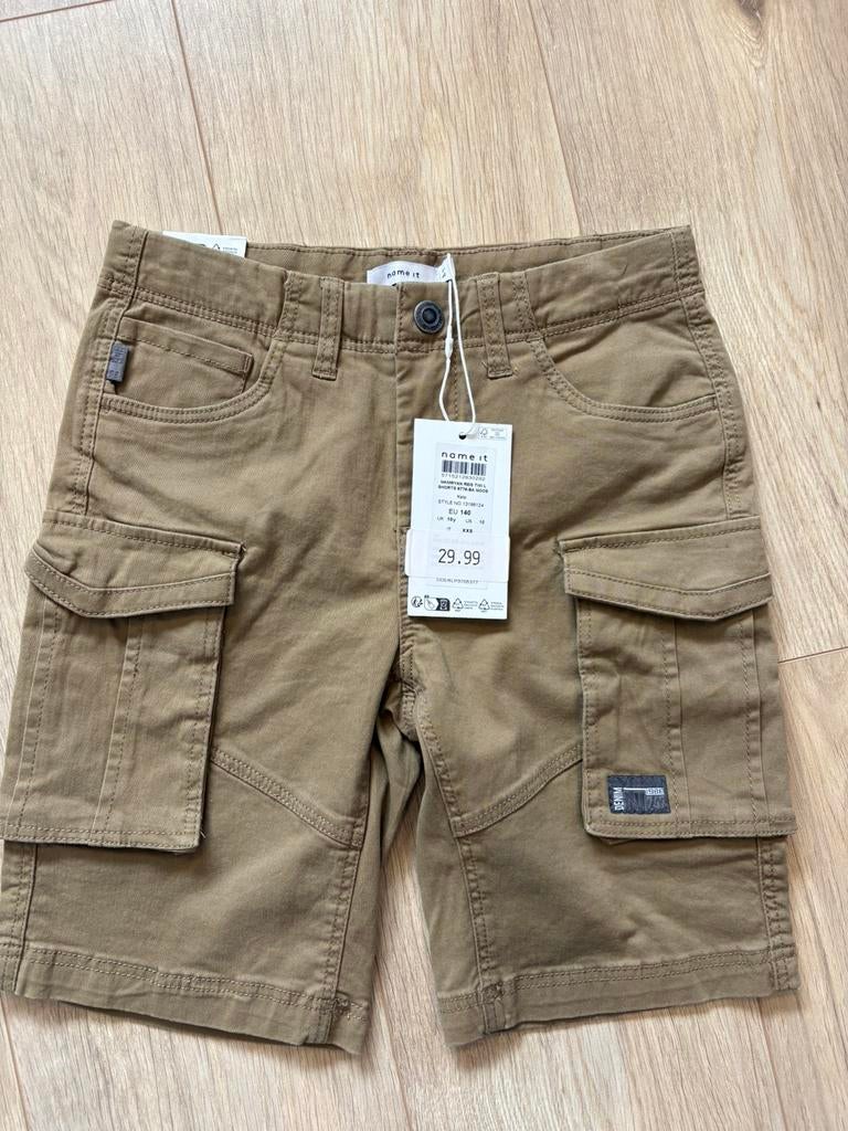 Name It korte broek zandkleur maat 140 (nieuw!), Broek, Nieuw, Ophalen of Verzenden, Jongen