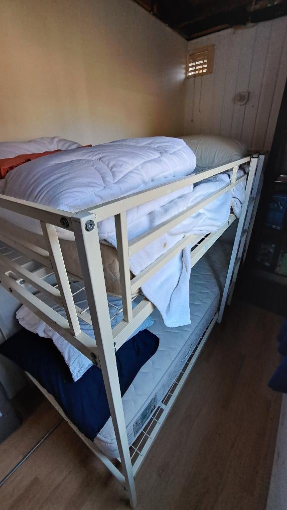 Gratis stapelbed 80x200, Ophalen, 160 tot 180 cm, Tweepersoons, Zo goed als nieuw