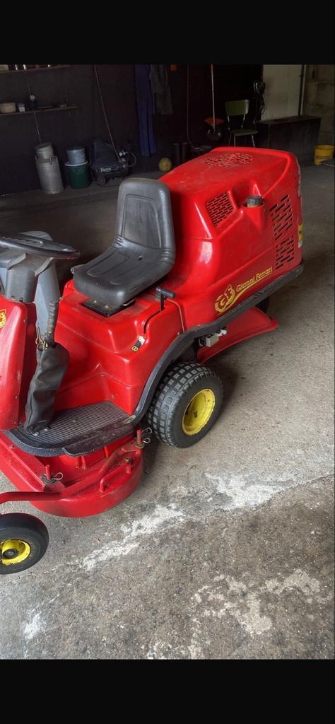 Gianni Ferrari TG155 Zitmaaier, Tuin en Terras, Grasmaaiers, Gebruikt, Benzine-grasmaaier, 50 cm of meer, Cirkelmaaier, Opvangbak