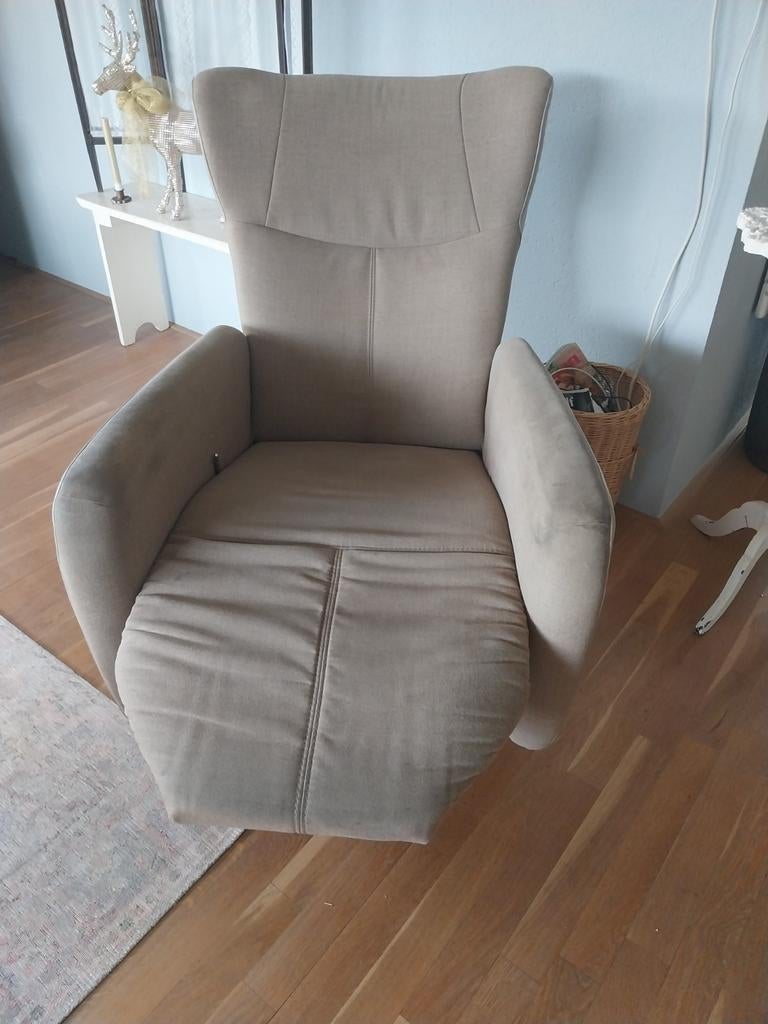 Relaxstoel Prominent, Huis en Inrichting, Fauteuils, Ophalen, Gebruikt, Minder dan 75 cm, Leer