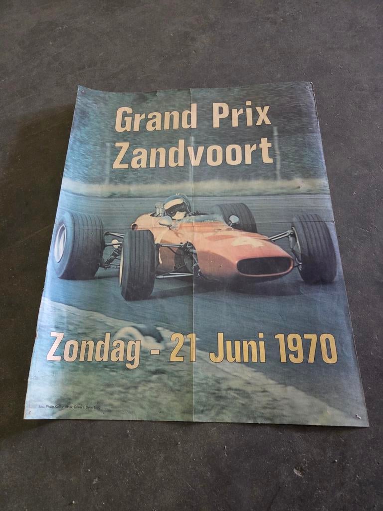 FORMULW 1 POSTER ZANDVOORT GRAND PRIX 1970 50 EURO incl., Ophalen of Verzenden, Zo goed als nieuw, Auto's
