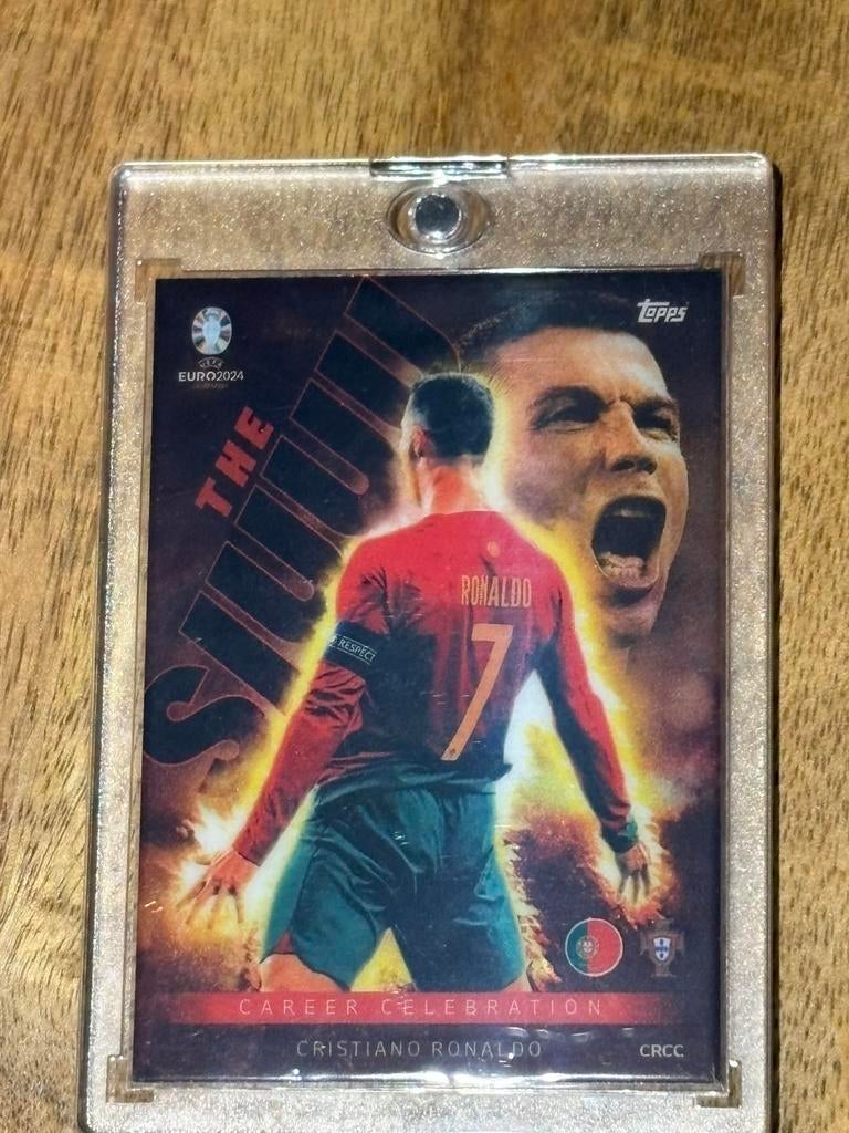 Topps Match Attax Euro 2024 + Career Celebrations Ronaldo, Ophalen of Verzenden, Zo goed als nieuw, Meerdere plaatjes