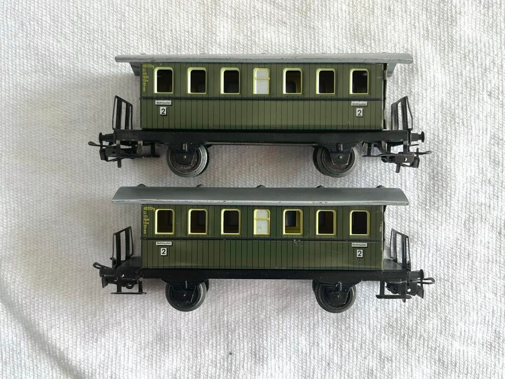 2x Marklin 4040 DB 2e klas Donderbussen H0, Wisselstroom, Gebruikt, Wagon, Ophalen of Verzenden