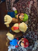 Luigi, Mario en Donkey Kong knuffels, Kinderen en Baby's, Speelgoed | Knuffels en Pluche, Ophalen of Verzenden, Gebruikt, Overige typen