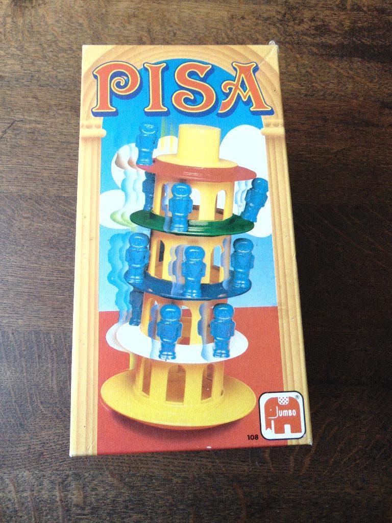 De Toren van Pisa Van Jumbo, Hobby en Vrije tijd, Gezelschapsspellen | Overige, Zo goed als nieuw, Een of twee spelers, Drie of vier spelers