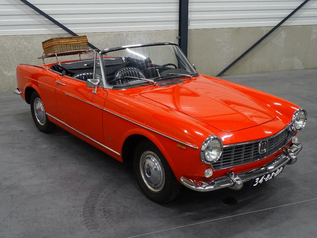 Fiat 1500 spider 1966, Achterwielaandrijving, 4 cilinders, Cabriolet, Origineel Nederlands