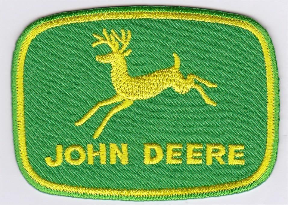 John Deere stoffen opstrijk patch embleem #1, Ophalen of Verzenden, Nieuw, Auto's