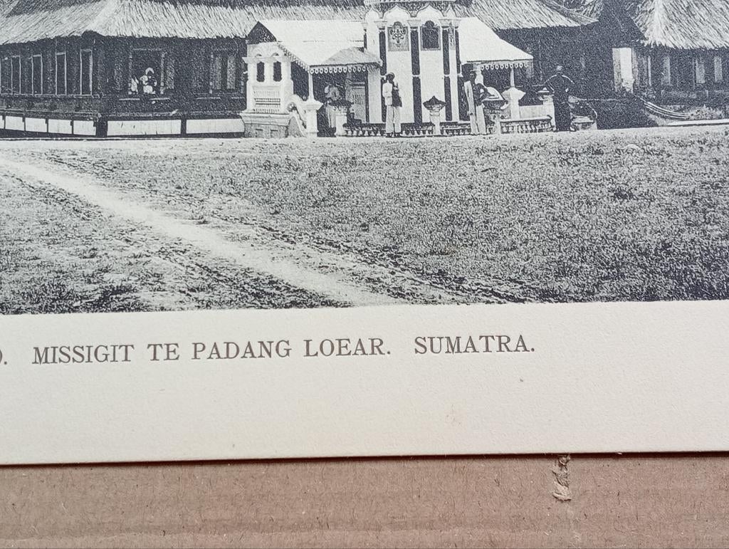 Foto Gravure 1910 Nederlands Indië Sumatra 18 x 28 cm, Verzamelen, Ophalen of Verzenden