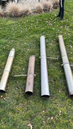 Rookkanaal 6m lang doorsnede 150mm RVS, Ophalen, Zo goed als nieuw, Hout, Houtkachel