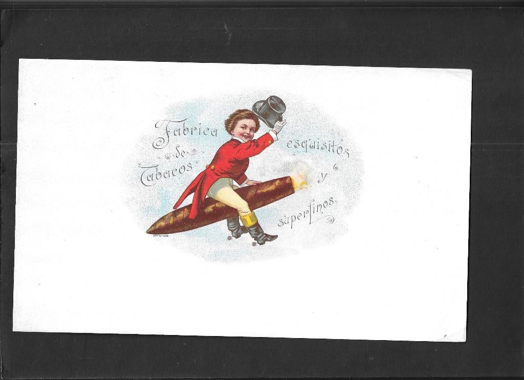 Etiket scan V4811, Verzamelen, Ophalen of Verzenden, Gebruikt, Sigarenbandjes