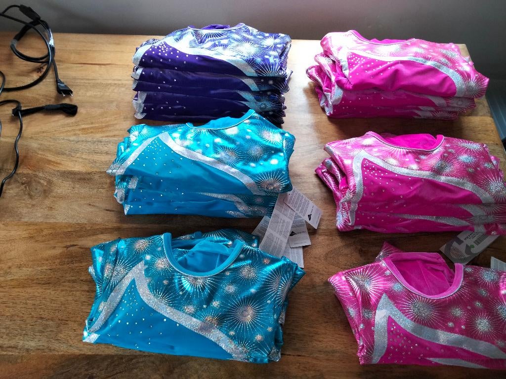 Turnpakjes/turnpakje van The Zone diverse maten en kleuren, Sport en Fitness, Turnen, Maat 36 t/m 42, Ophalen of Verzenden, Nieuw