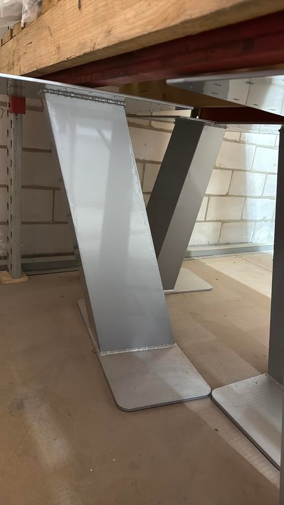 Tafel poten, Ophalen of Verzenden, Zo goed als nieuw, Rechthoekig, Minder dan 100 cm