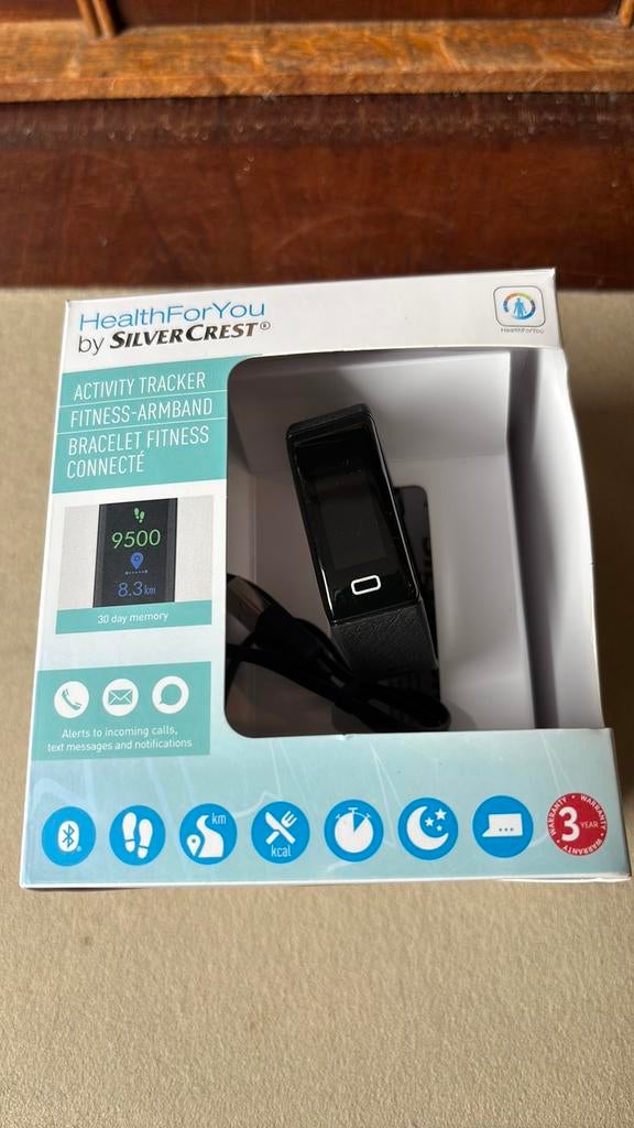 Silvercrest fitness armband, Ophalen of Verzenden, Zo goed als nieuw, Zwart, Android