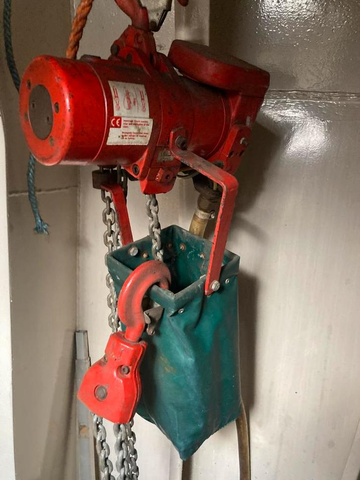 Pneumatische lucht takel 1 ton - TCR-1000P2E, Doe-het-zelf en Verbouw, Lieren en Takels, Gebruikt, Ophalen of Verzenden