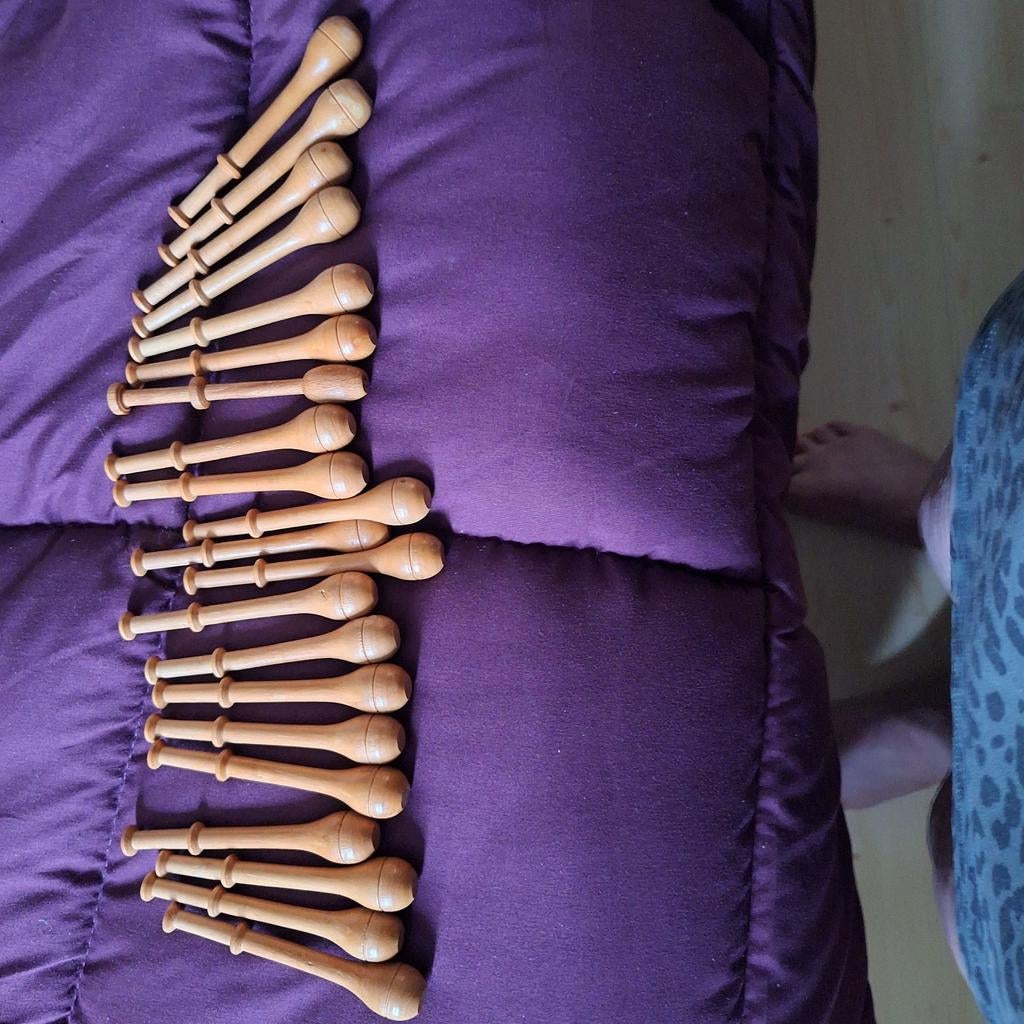 Kantklosjes, Ophalen, Gebruikt