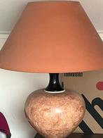 Schemerlamp met terracotta kap, Huis en Inrichting, Lampen | Tafellampen, Ophalen of Verzenden, Gebruikt, Stof, 50 tot 75 cm