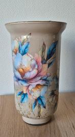 Nieuw!!!!DECOUPAGE VAAS BLOEMEN, Huis en Inrichting, Woonaccessoires | Vazen, Overige kleuren, Nieuw, Ophalen of Verzenden, Glas