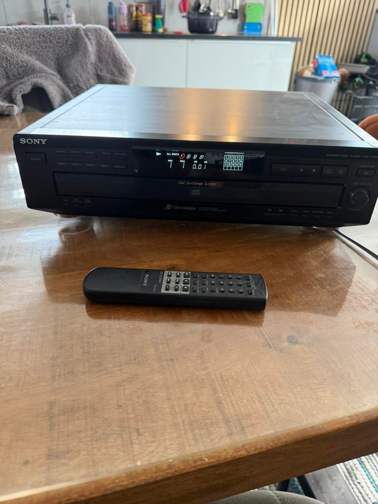 Sony CDP-CE315 cd speler wisselaar 5 incl afstandsbediening, Audio, Tv en Foto, Cd-spelers, Ophalen of Verzenden, Zo goed als nieuw