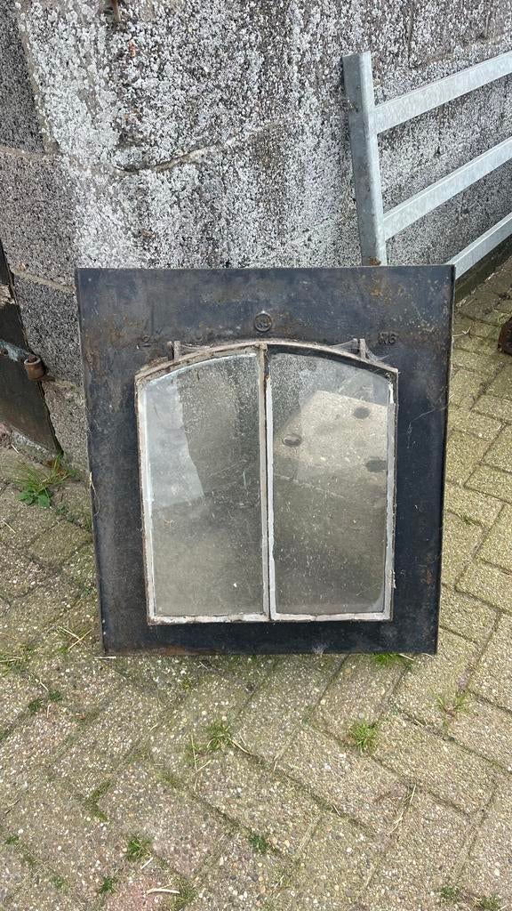 Authentiek gietijzeren dakraam - Vintage look, Doe-het-zelf en Verbouw, Glas en Ramen, Ophalen of Verzenden, Gebruikt, Dakraam