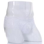 Heren witte kanten onderbroek / boxer transparante slip sexy, Kleding | Heren, Ondergoed, Verzenden, Wit, Slip