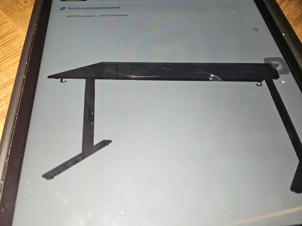 Ikea bureau - computertafel., Ophalen, Zo goed als nieuw