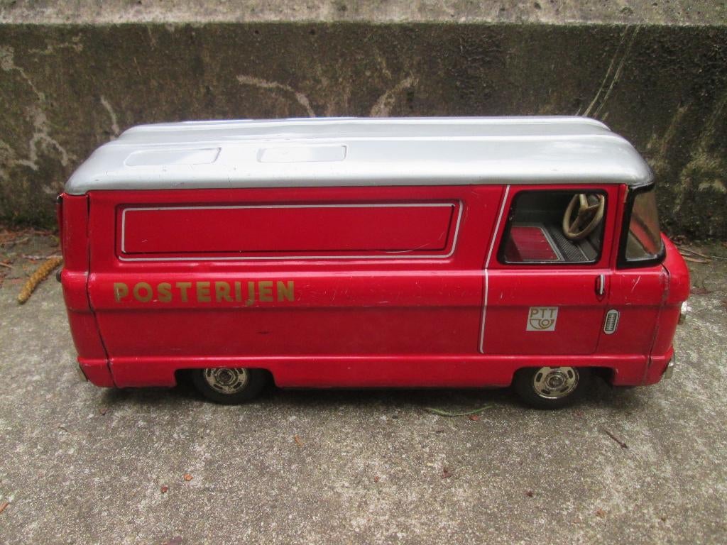 Nederlands blikken busje van de posterijen met logo Japan, Ophalen of Verzenden