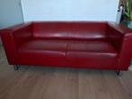 Ikea Klippan rood leer gratis, Ophalen, Gebruikt, Overige maten, 150 tot 200 cm