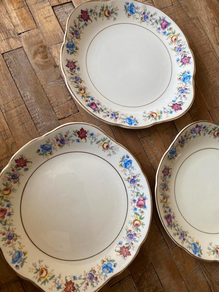 Gebaks/bordjes Zuid-Holland Gouda Plazuid, Antiek en Kunst, Antiek | Schalen, Ophalen of Verzenden