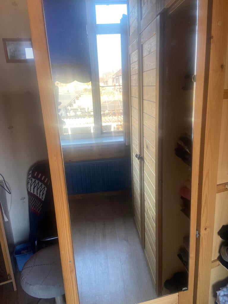 Passpiegel., Ophalen, Gebruikt, Rechthoekig, Minder dan 50 cm
