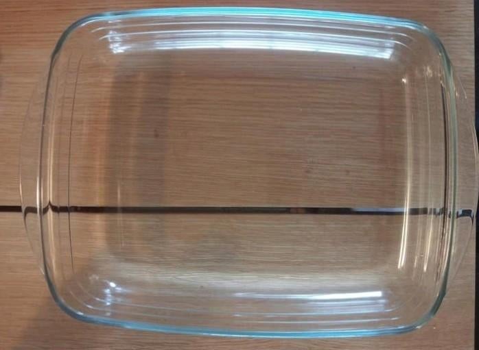 Glazen ovenschaal voor 2 personen, Overige typen, Ophalen, Zo goed als nieuw, Glas