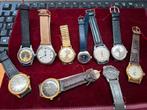 Partij van 10 vintage polshorloges ze lopen, Ophalen of Verzenden, Staal, Overige merken, 1960 of later