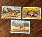Ghana 1994 Dieren Postfris Postzegels - Hyena, Aardvarken, B, Ophalen of Verzenden, Overige landen, Postfris