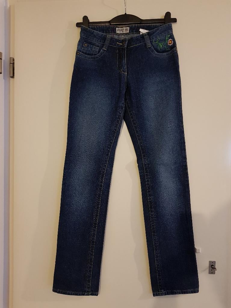 Spijkerbroek voor dames -- maat XS / 34 -- merk: John F. Gee, Blauw, Ophalen of Verzenden, John F. Gee, W27 (confectie 34) of kleiner