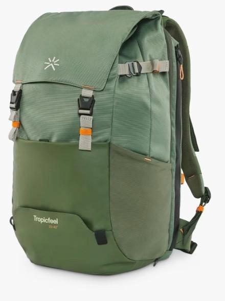 Tropicfeel Bronze Green - Backpack 20L - uitbreidbaar 40L, Sport en Fitness, Bergsport en Wandelen, Nieuw, Rugzak, Ophalen of Verzenden