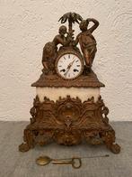 Antieke Franse bronze schouwpendule, Ophalen