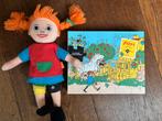 Pippi Langkous: pop (30 cm) en houten puzzel (20 stukjes), 2 tot 4 jaar, Gebruikt, 10 tot 50 stukjes, Ophalen of Verzenden