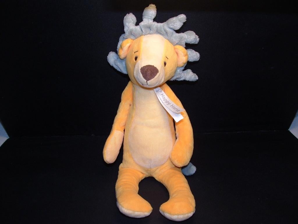 HAPPY HORSE LEEUW LION LUKE NR2, VELOURS ORANJEGEEL MET, Ophalen of Verzenden, Nieuw, Overige typen